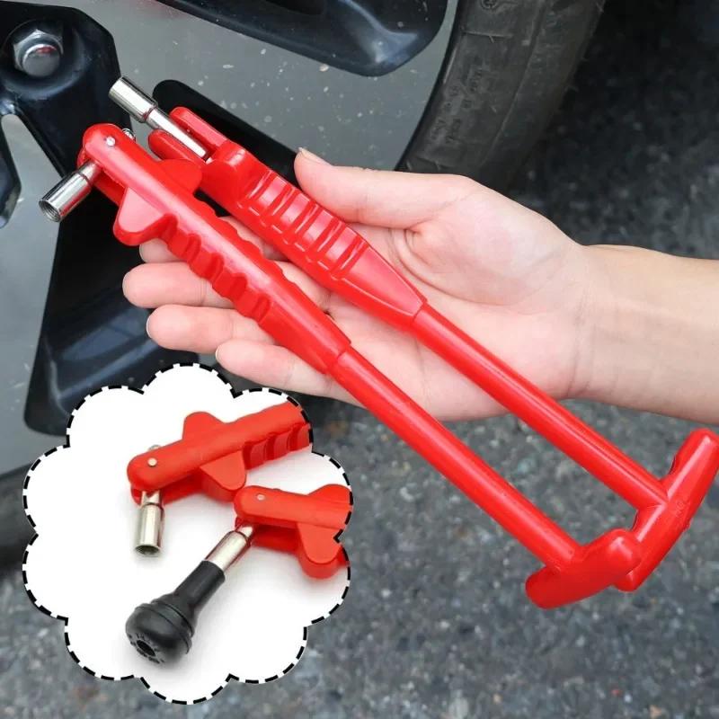 Car Tire Valve Puller Universal Auto Wheel Tyre Valve Pull Rod TR414 Vacuum Tire Valves Nozzle Kits Tire Repair Tool Accessories
