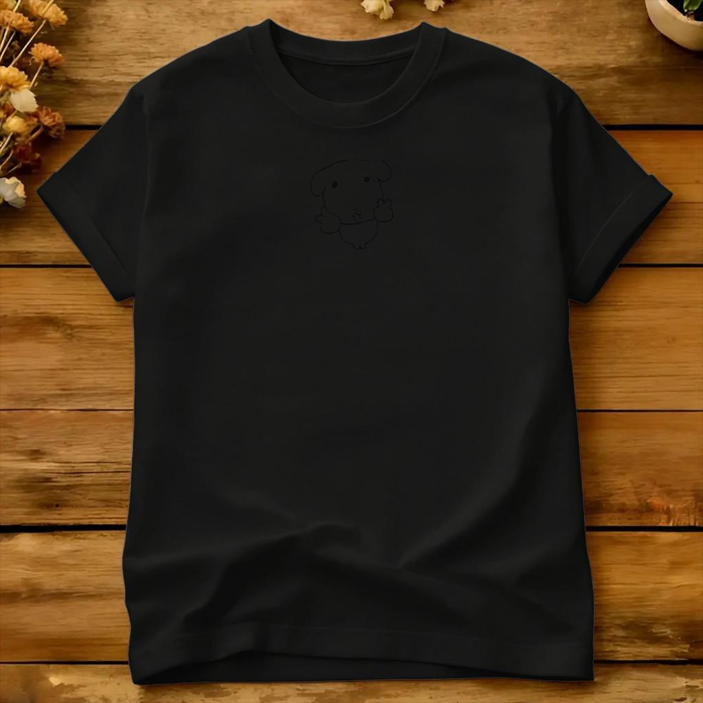 Waving Happy Dog Cartoon T Shirt Summer Ganadi Cotton T Shirts For Male Pattern Tshirt Short Sleeve Streetwear Top Tees