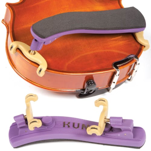 KUN Collapsible Mini Violin Shoulder Rest, 1/4-1/16, Purple