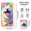 Adult Beach Towels Microfiber Foldable Travel Rag Sandproof Portable Printed Beach Towel For Travel Camping Gym Hotel Pool
