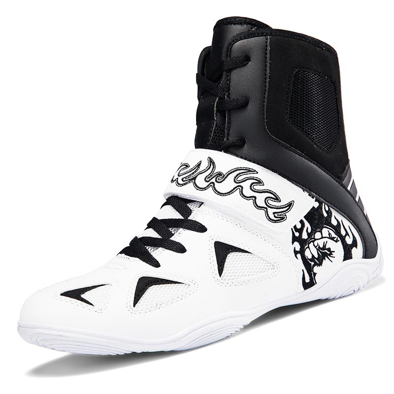 Men Boxing Shoes Brand Sneakers Training Breathable Women Outdoor Wrestling Shoes Professional High Ankle Non-Slip Boxing Boots