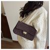 1Pc Ersatile Fashion Niche Large-capacity Tote Bag New Chain Diamond Shoulder Bag High-end Small Fragrant Messenger Bag