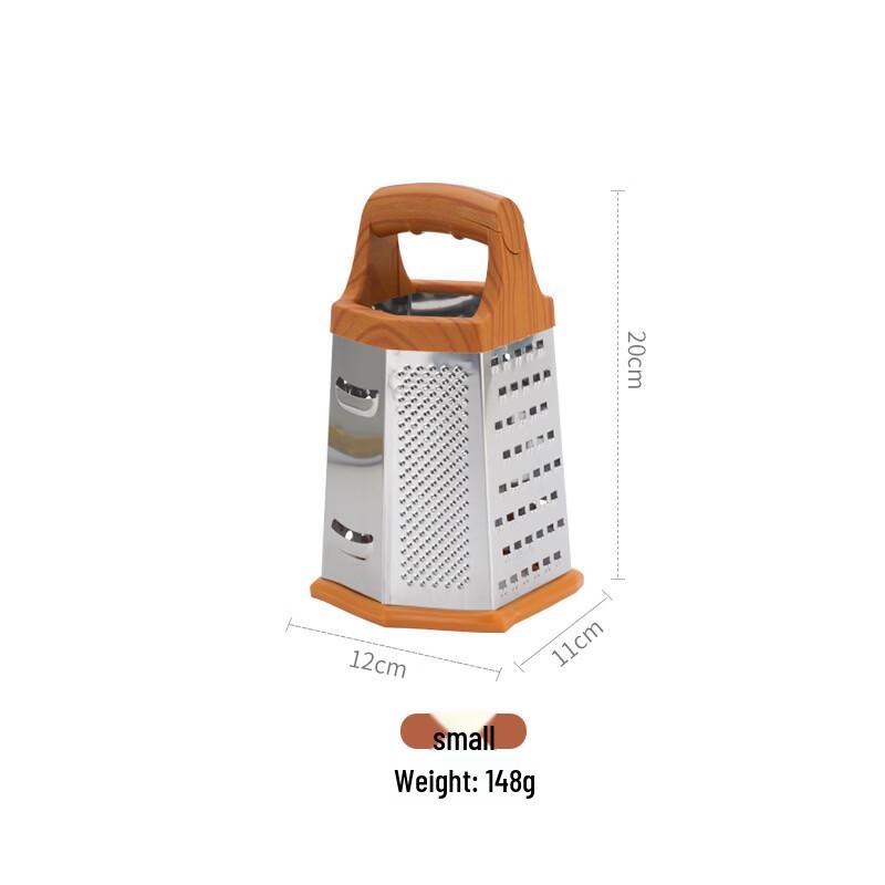Abay Stainless Steel Six-Sided Vegetable Grater