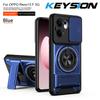 KEYSION Magnetic Phone Case for OPPO Reno13 Pro 5G Reno13 F 5G Slide Camera Protection Upright Kickstand Ring Shockproof Cover