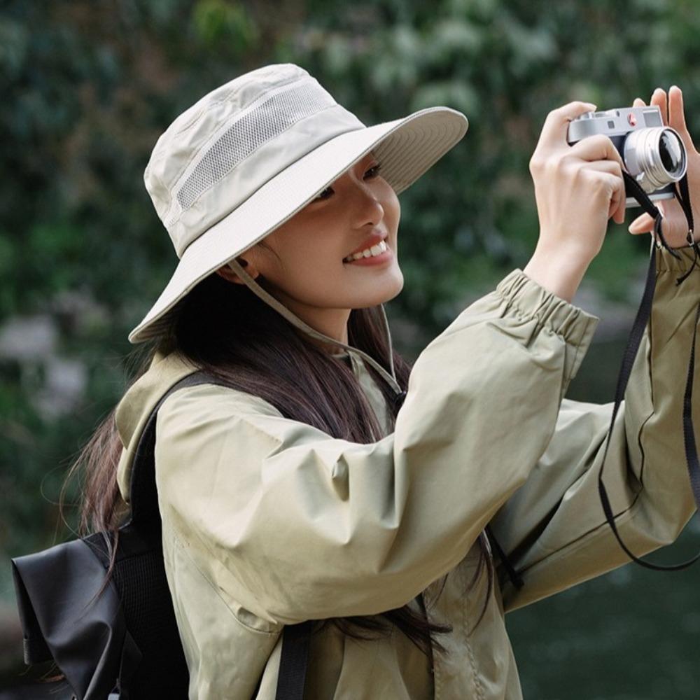 

Adjustable Sunscreen Hat Anti-UV Beach Hat Fashion Visor Cap Gift темно-сірий колір