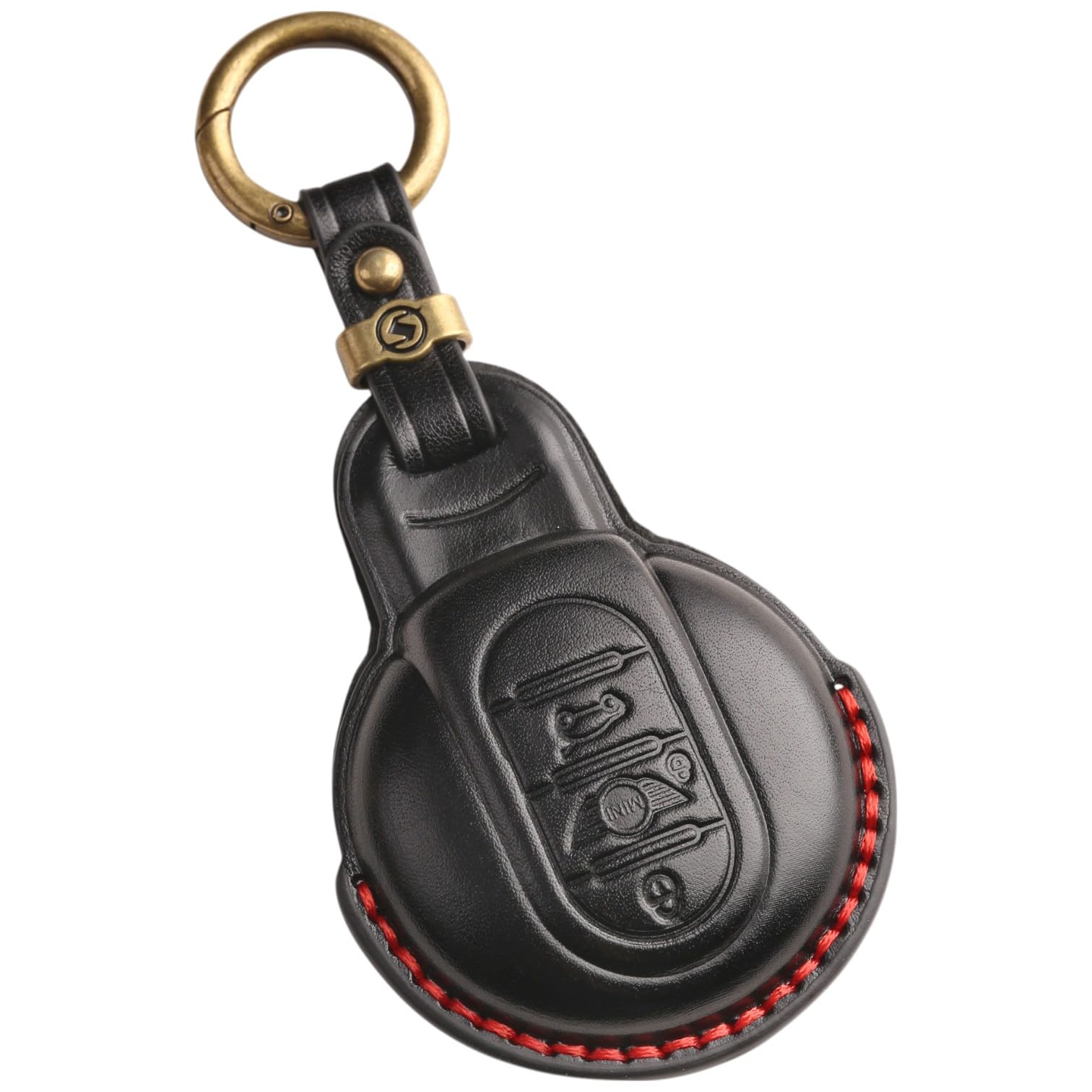 MINI Key Genuine Leather Key Cover for MINI F60 F56 F55 F54 Cooper Cooper S Custom Designed for Full Protection A smasolCompatible Case, F-Series