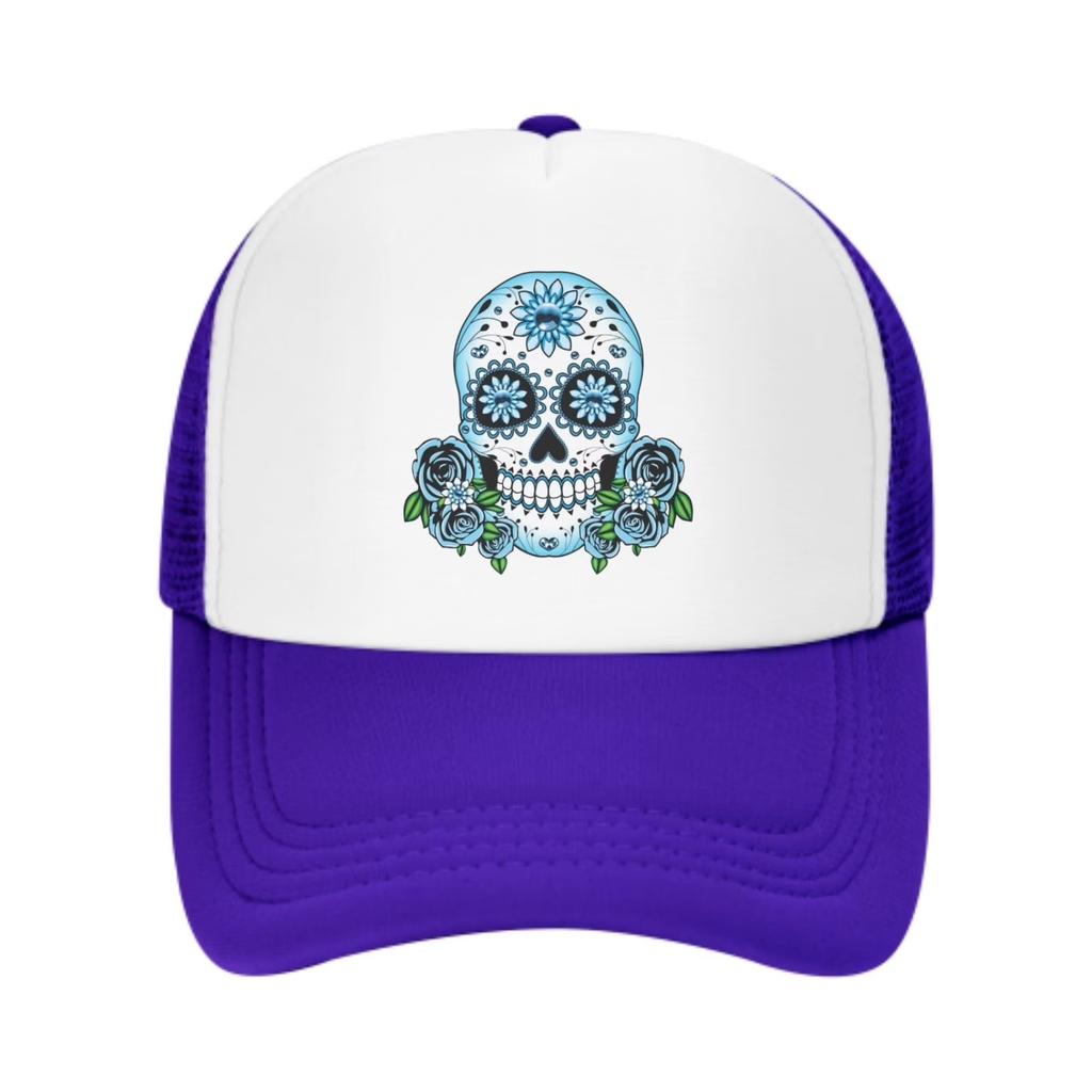 Angry Wolf Head Graphic Trucker Hat Adjustable Mesh Baseball Cap Unisex Outdoor Sun Protection