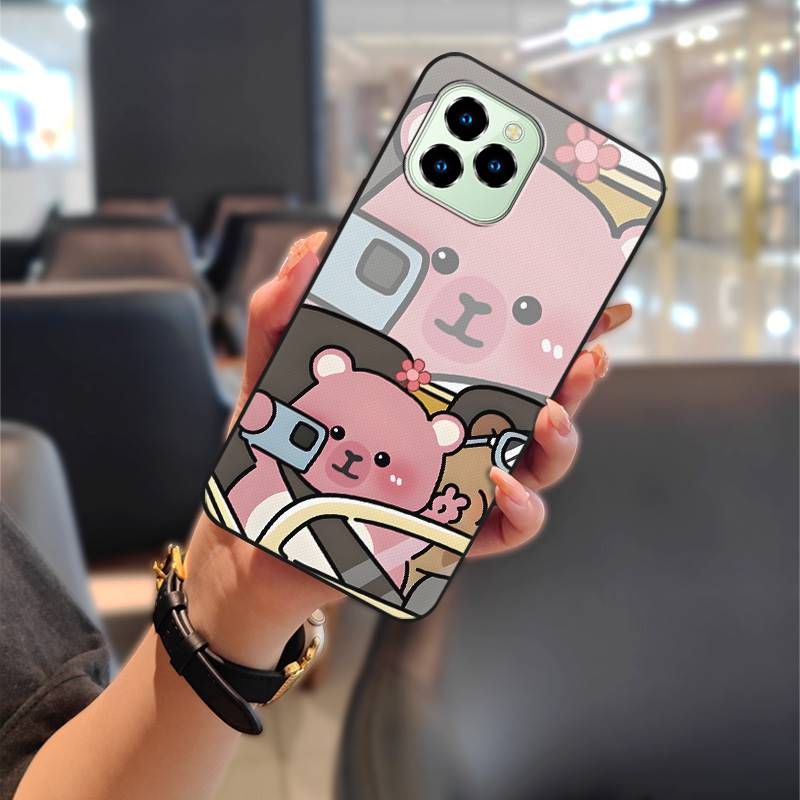 TPU Couple Phone Case For Oukitel C21 Pro Soft case Cartoon Cute Fashion Design Dirt-resistant Protective Anti-dust