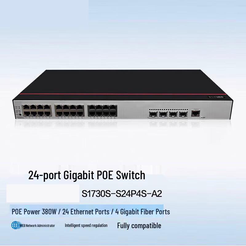 Huawei S1730S-S24P4S-A2 24-Port Managed PoE Gigabit Switch