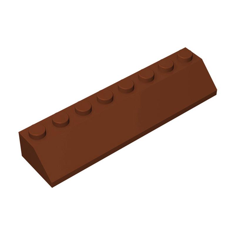 Non-Toxic Moc 10Pcs 4445 Slope 45 2X8 Building Blocks Kit House Castle Sloping Roof Bricks Particle Educational Toy Children Birthday Gift
