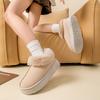 Bag Heel Plush Cotton Shoes Winter Help Plush Thickened Indoor Home Thermal Cotton Slippers