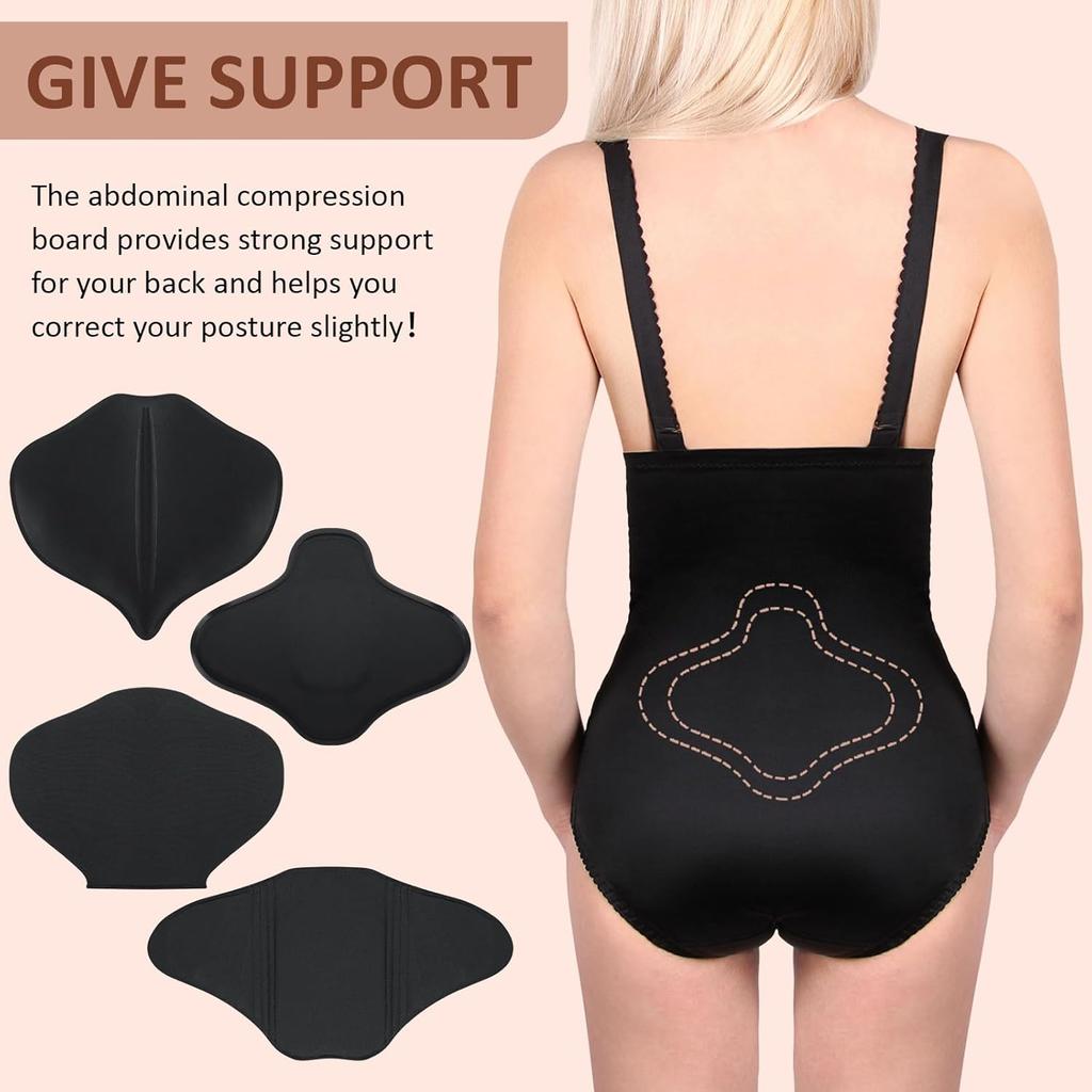 TrelaCo 6 Pcs Lipo Foam Board Set BBL Lumbar Molder AB Board Compression Abdominal Board Back Tummy Tuck Board Lumbar Supports (Black,White)