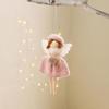 Handmade Knitted Angel Tree Ornament - Christmas Girl Doll Decoration
