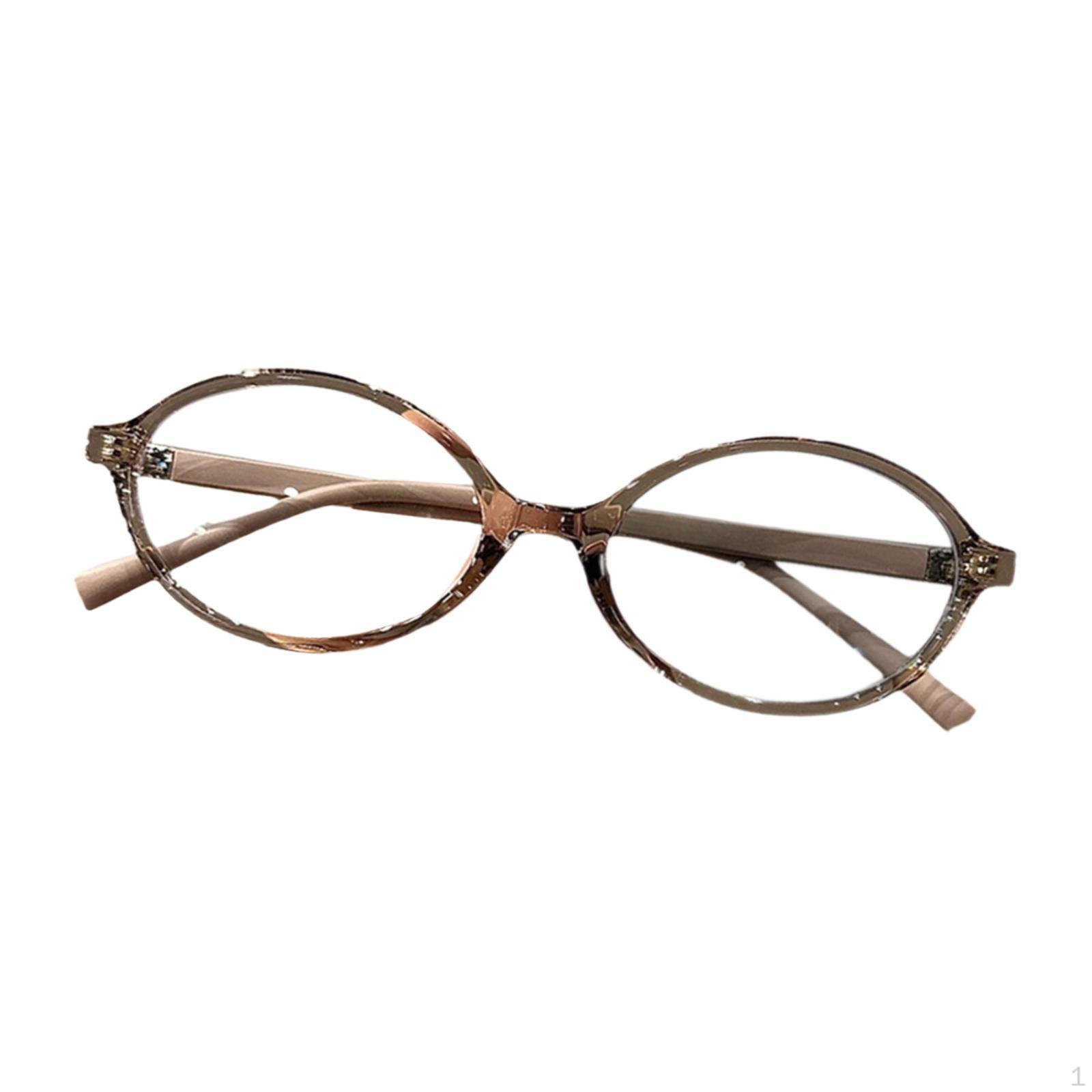 Фотохромные солнцезащитные очки Подарок Ретро Прочные Овальные очки для мужчин женщин Рыбалка Brown