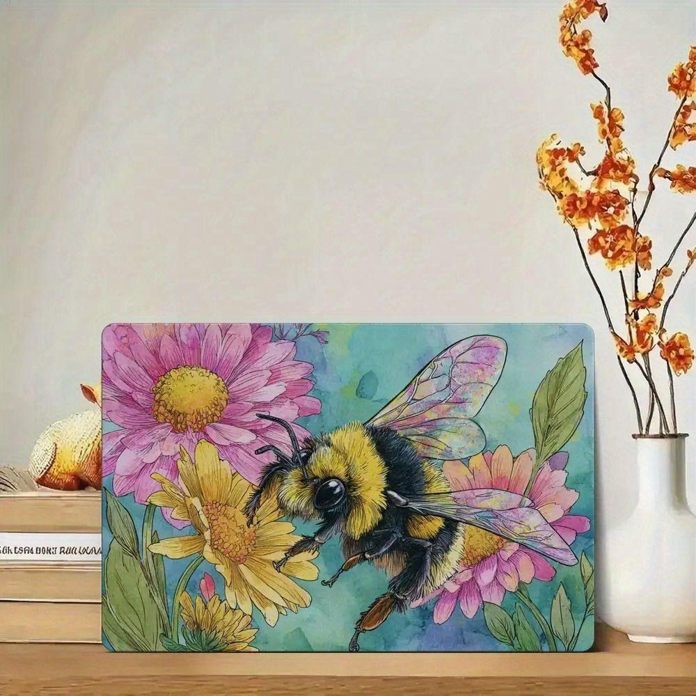 Metal Sign Bee Flower Nature Sunflower 20x30cm Wall Decor