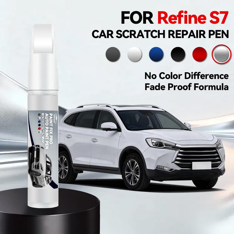 

Vehicle for Exclusive Use For JAC Refine S7 1990-2026 Repair Pen Touch Up Scratch Remover DIY Auto Accessories Black White срібний