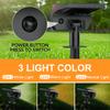 Solar Landscape SpotLights Outdoor 52 LED Tricolor Solar Powered Wall Light IP65 Waterproof 2-in-1 Garden Yard Driveway Walkway