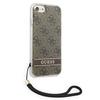 Guess Guohci8H4Stw Iphone Se 2022 / Se 2020 / 7/ 8 Brown Hardcase 4G Print Strap