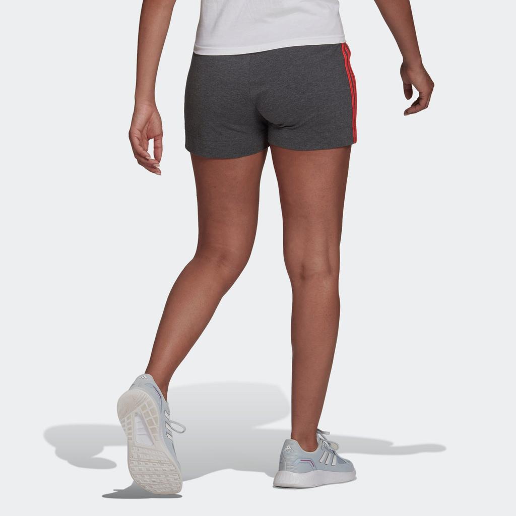 Adidas Essentials Lightweight Sports Series 3-Stripes Shorts Women Shorts Dark-Heather-Grey HD1810