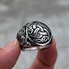 Vintage Solid Stainless Steel Men's Ring Viking Celtic Knot Design Band