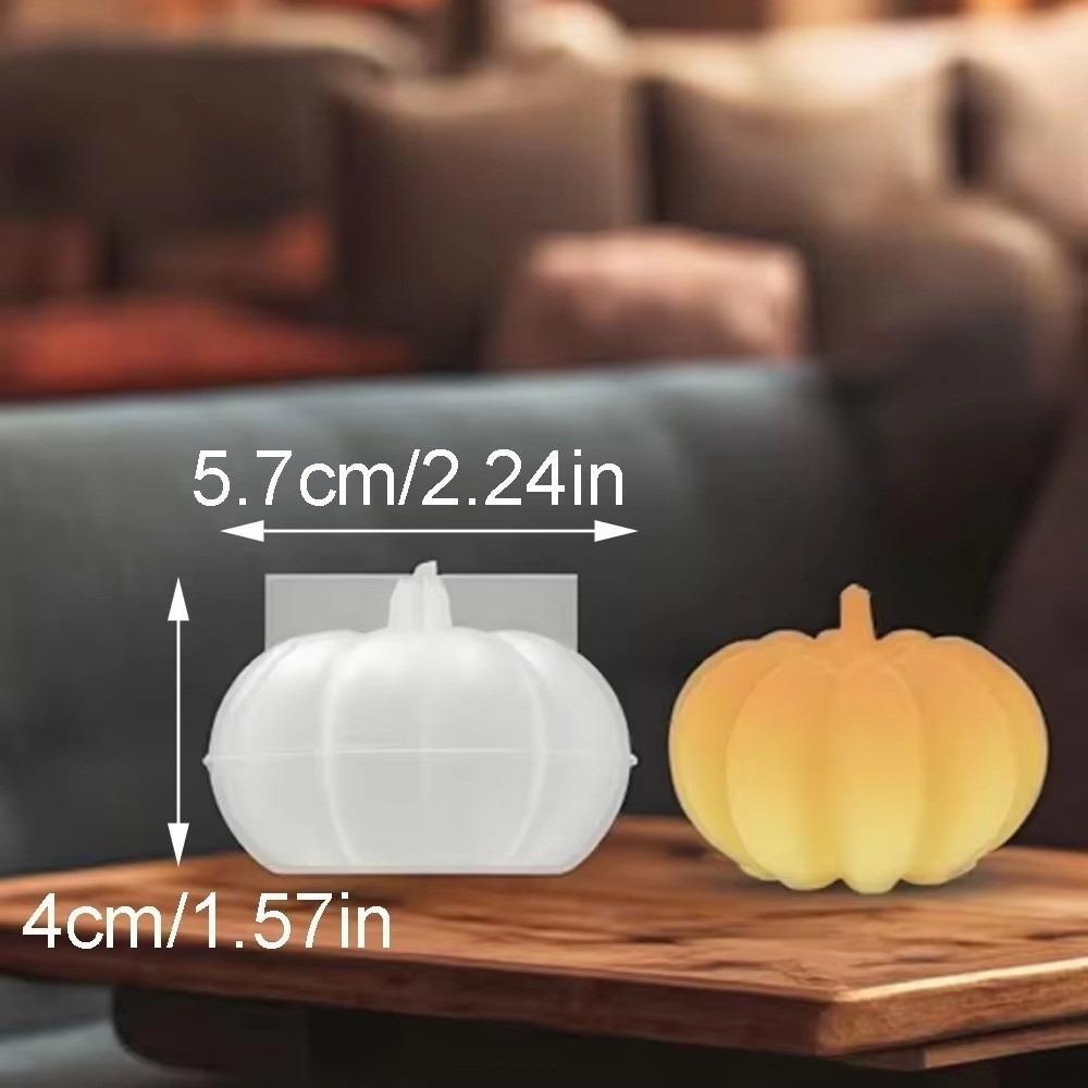 Silicone Pumpkin Scented Candle Mold Easy Demold Reusable Handmade Candle Mold Handmade Design Autumn Theme Mold DIY Supplies