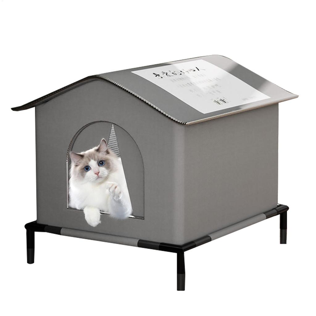 Winter warm loving stray cat bed waterproof rainproof cold-resistant large space enclosed tent for all seasons bite-resistant