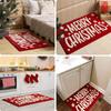 VIKAMA Christmas Bathroom Mat Soft Non-Slip Living Room Bedroom Rug Entryway Welcome Doormat Christmas Home Decor