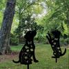 2-Pack Metal Dog Garden Stakes, Puppy Shape Outdoor Yard Art, Weather-Resistant Lawn Decor for Pet Lovers, Unique Gift for Dog Owners