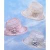 Women's Breathable Sun Hat with Delicate Flower Decoration Foldable and Convenient for Everyday Wear and Travel