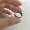 Retro Tang Graspatroon Ring Voor Mannen Zilverkleurig Punk Gotisch Open Ring Handgemaakt Rock Hiphop Unisex Sieraden Accessoires Cadeau