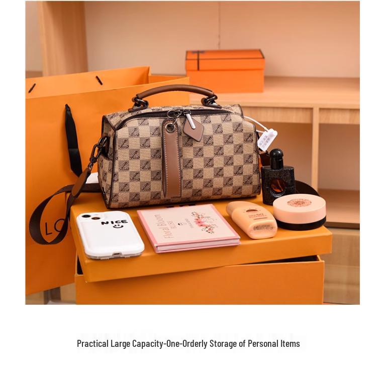 Z Fashion 2024 Women's Boston Handbag: Trendy, Large Capacity, Versatile Crossbody & Shoulder Bag