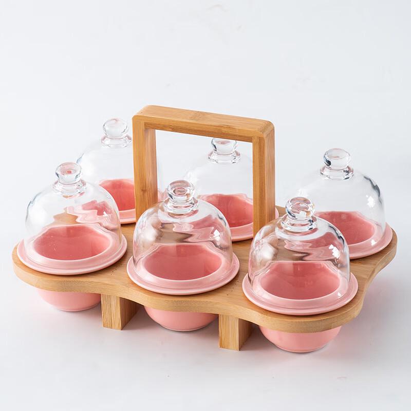 Qinkai Glass Salad & Dessert Bowl Set