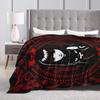 E-Emily the Strange Blanket Cover Poster Art Fuzzy Throw Blankets Home Couch Portable Soft Warm Bedspreads,