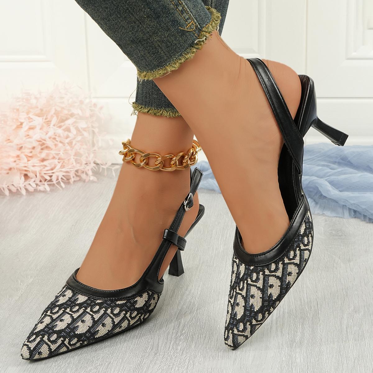 

Women Shoes Satin Pointed Back Empty Women Sandals 2025 Summer One-word Buckle Sexy High Heels Women Sandalias Mujer Zapatos 43 сірий колір