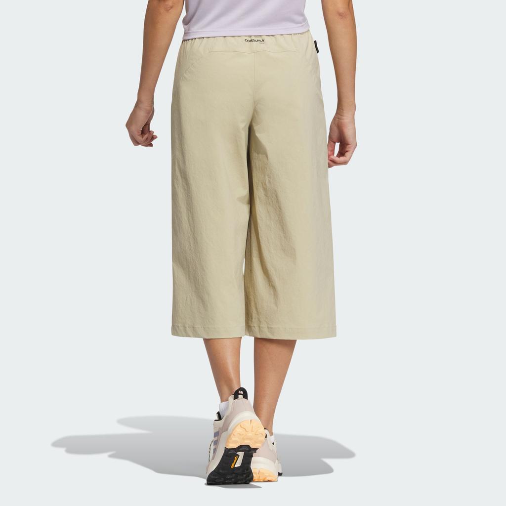 Adidas Solid Color Outdoor Sun Protection Seven-Point Sports Pants Women Bottoms Prairie-Brown IC1958