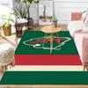 Minnesota-Wild Hockey Team Area Rug Suitable for Indoor And Outdoor,Carpets for Kitchens, Homes, Offices, Living Rooms,Home Decor,Christmas Gift