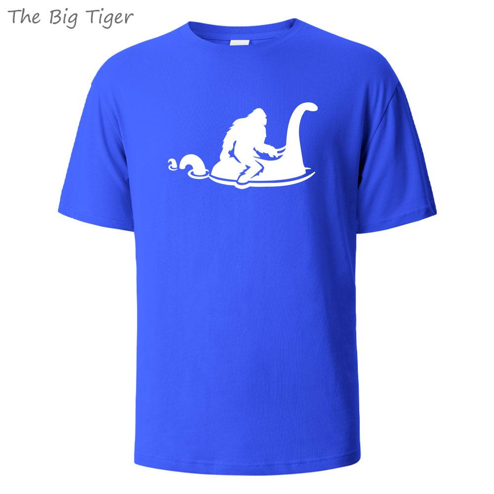 Dinosaur Printed Minimalist Cotton Crew Neck T Shirt Comfortable Fit Lightweight Fabric Unisex Casual Wear Mens Tshirt Fashion