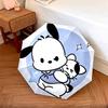 Cute Pochacco  pattern, automatic folding umbrella, portable and foldable design, 8 ribs, a Christmas or birthday gift.