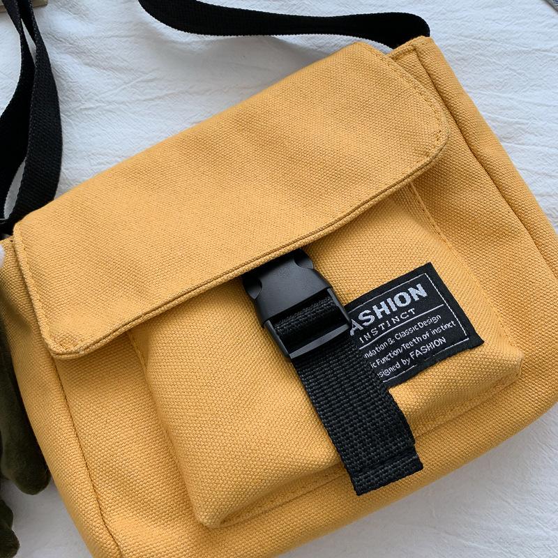 Men Women Canvas Shoulder Bags Fashion Unisex Crossbody Messenger Bag Daily Use Student Pouch Tote bags Adjustable Strap bolsas