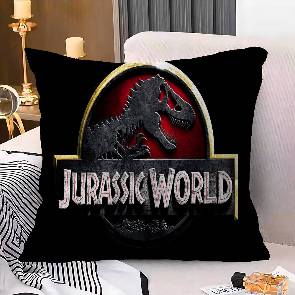 Dinosaur Cartoon Jurassic Park Pillow Anime Pillow Sofa Bed Head Pillow Cover Cushion Cover 45x45 Cm Fashion