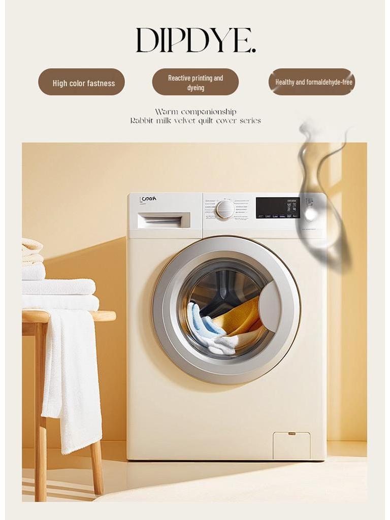 European Style Retro Crinkled Gauze Linen Button-Up Set - Machine Washable, Ideal for Naked Sleep with Fitted Sheet.