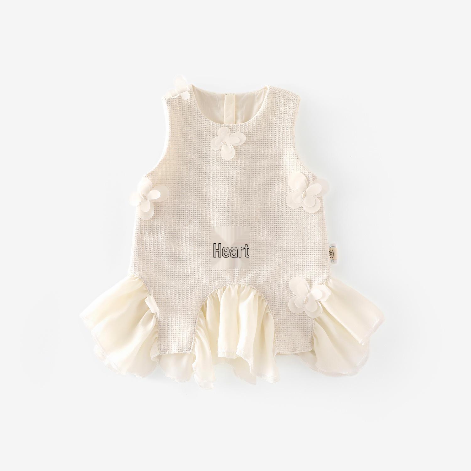 

Милое платье без рукавов для девочек в корейском стиле, осень 2025 – маленькая модная юбка 80