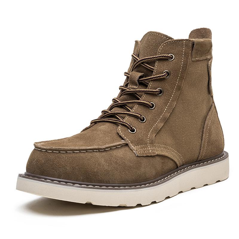

Мужские уличные походные ботинки Водонепроницаемые тактические кожаные охотничьи ботинки Пустынные походные кроссовки Ботильоны Мужские треккинговые повседневные ботинки 43 коричневый