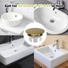 2Pcs Sink Hole Cover Trim Cap Replacement Sink Overflow Cover Trim Rings Hole Cap Kitchen Accessories Enduring