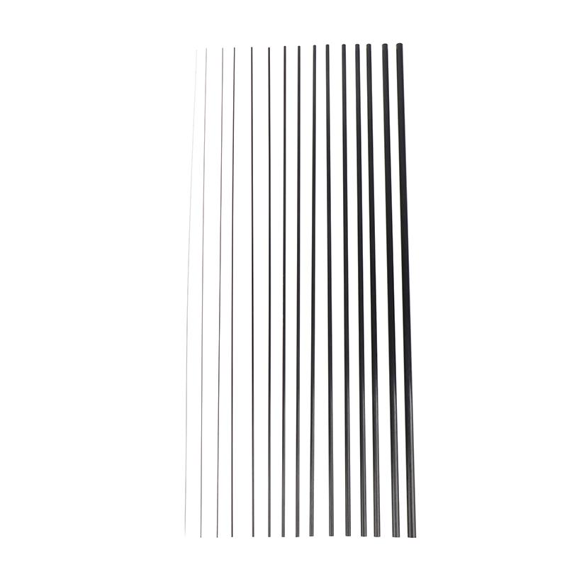 Carbon Fiber Rod 0.5-8MM 500MM High Strength Lightweight Bar For Model Building Reinforcement Applications