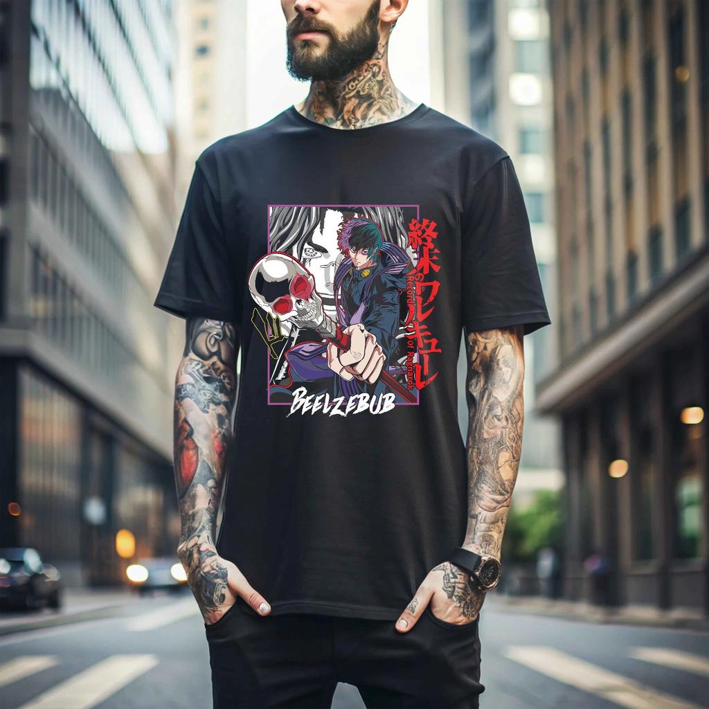 100% cotton TOPS UNISEX TEES MENS WOMENS Beelze-bub T-Shirt Record Of Ragnarok Buddha Anime Manga Fan Gift Girl 440