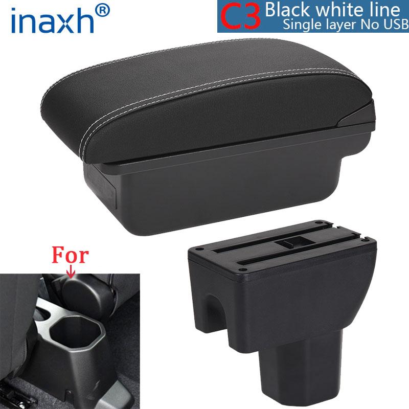 For Suzuki IGNIS Armrest Retrofit Parts Interior Details Storage Box Simple Installation Car Armrest Box Car Accessories USB
