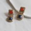 _JJ17 Antique Point Drop Bold Earrings