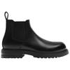 Zara Lightweight Slip-On Grooved Sole Low-Top Chelsea Boots Men boots Black 12004420