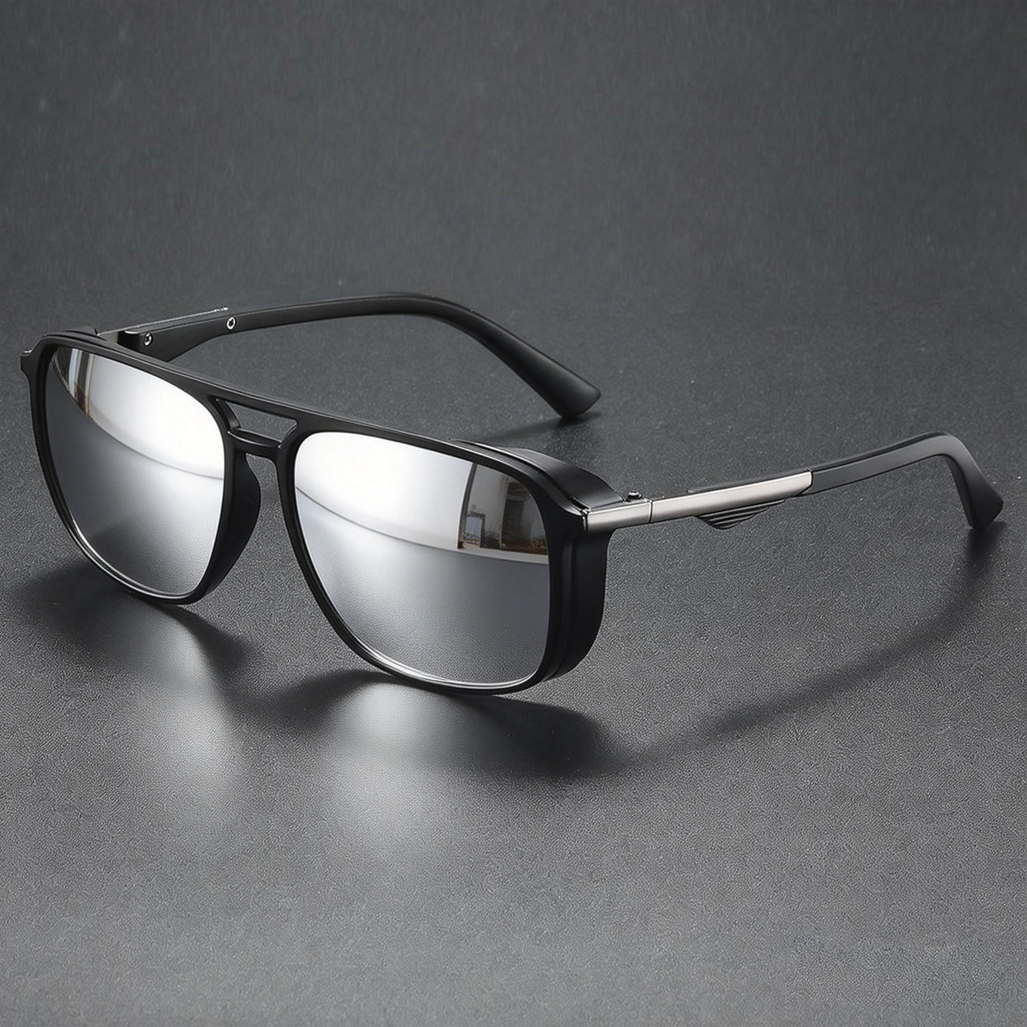 

Fashion Vintage Goggles with Square Frame - Wind & Dust Protection, UV400 Unisex for Outdoor, Travel & Daily Use